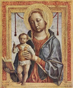 Madonna del Libro, 1460-1468, Pinacoteca del Castello Sforzesco, Milano.